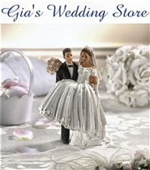 Picture of wedding cake accessories from Gia's Wedding Store catalog