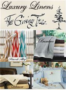 Picture of fine linen bedding from The Giving Tree catalog