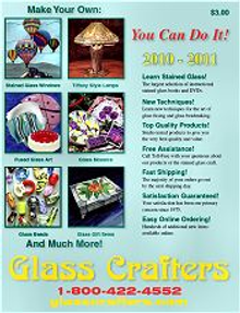 Picture of discount stained glass supplies from Glass Crafters Stained Glass catalog