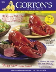 Picture of fresh lobster on-line from Gorton's of Gloucester catalog