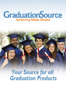 Picture of graduation cap and gowns from GraduationSource catalog