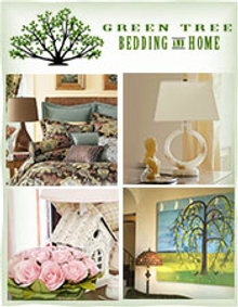 Picture of bedding for the home from Green Tree Bedding and Home catalog