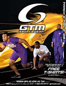 Picture of track and field uniforms from Track & Field by GTM Sportswear catalog