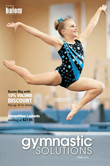 Picture of girls gymnastics leotards from Gymnastic Solutions catalog