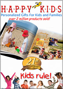 Picture of personalized children's books from Happy Kids Personalized catalog