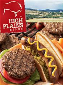 Picture of bison meat from High Plains Bison catalog