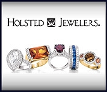 Picture of gemstone silver rings from Holsted Jewelers catalog