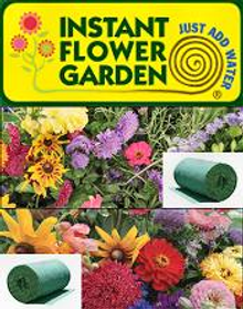 Picture of roll out flower garden from Instant Flower Garden catalog
