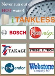 Picture of tankless water heaters from iTankless.com catalog
