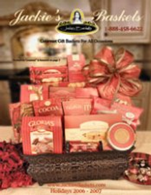 Picture of gourmet gift basket from Jackie's Baskets catalog