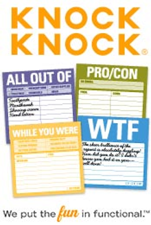 Picture of funny office supplies from Knock Knock catalog