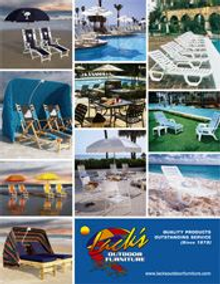 Picture of beach furniture from Lack's Outdoor Furniture catalog