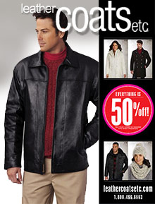 Picture of women's leather coats from Leather Coats ETC catalog