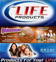 Picture of floor care products from For Life Products catalog