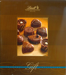 Picture of corporate chocolate gifts from Lindt Corporate Gifting catalog