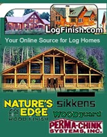 Picture of log home supplies from LogFinish.com catalog