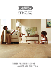 Picture of install wood floor from Lumber Liquidators catalog
