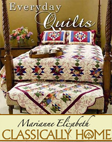 Picture of easy quilt patterns for beginners from Marianne Elizabeth Quilting catalog