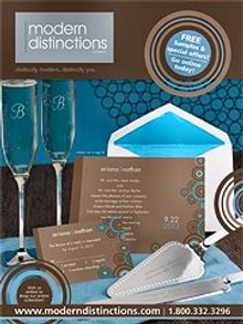 Picture of unique modern wedding invitations from Modern Distinctions catalog