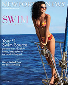 Picture of revealing bikini from Newport News Swim catalog