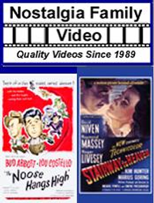 Picture of old movies from Nostalgia Family Video catalog