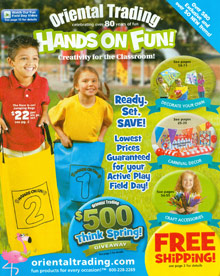 Picture of teachers supply store from Oriental Trading Company - Hands On Fun catalog