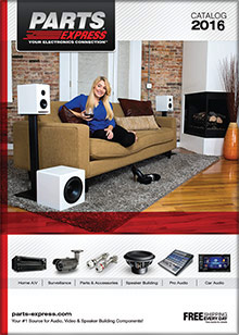 Picture of parts express catalog from Parts Express catalog