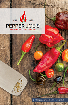 Picture of pepper seed catalog from Pepper Joe's catalog