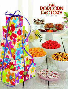 Picture of popcorn factory coupon from The Popcorn Factory catalog