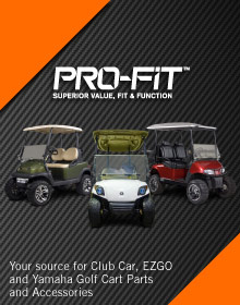 Picture of golf cart accessories from Pro-Fit Parts catalog