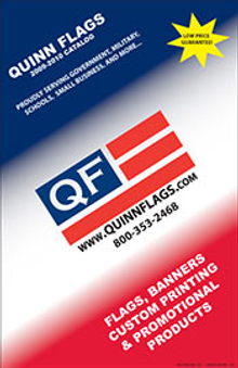 Picture of custom flags and banners from Quinn Flags catalog