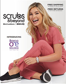 Picture of medical scrub sets from Scrubs & Beyond catalog