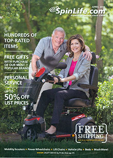 Picture of electric wheelchairs from SpinLife.com catalog