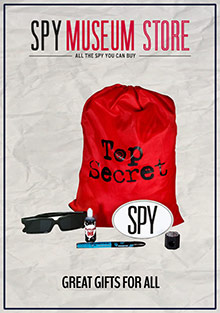 Picture of international spy museum store catalog from Spy Museum Store catalog