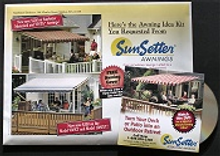 Picture of home patio cover from SunSetter Awnings catalog
