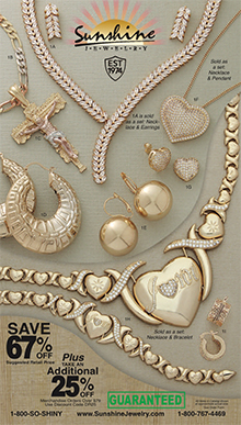 Picture of discount gold jewelry from Sunshine Jewelry catalog