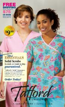 Picture of nursing uniforms from Tafford Uniforms catalog