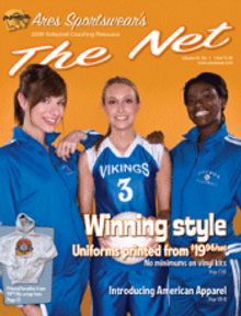 Picture of volleyball catalogs from The Net - Volleyball by ARES catalog
