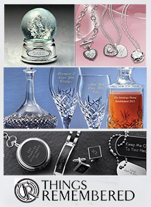 Picture of personalized gift catalog from Things Remembered catalog