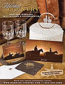 Picture of western wedding invitations from Wedding Country by Dawn catalog