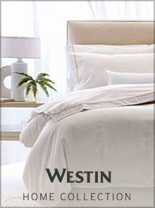 Picture of hotel luxury linens from Westin at Home Store catalog