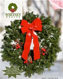 Picture of decorative wreaths from Whitney Wreaths catalog