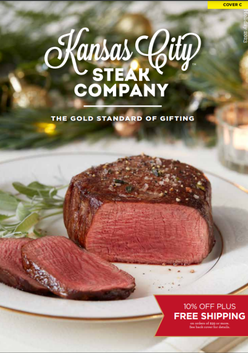 The Kansas City Steak Company 2017 Catalog Holiday Gifts That Sizzle Brand  New